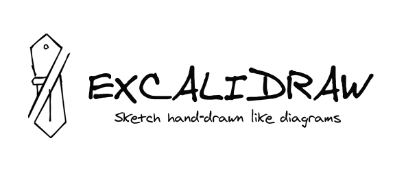 Excalidraw logo: Sketch handrawn like diagrams.