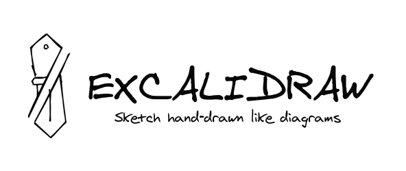 Excalidraw logo: Sketch handrawn like diagrams.